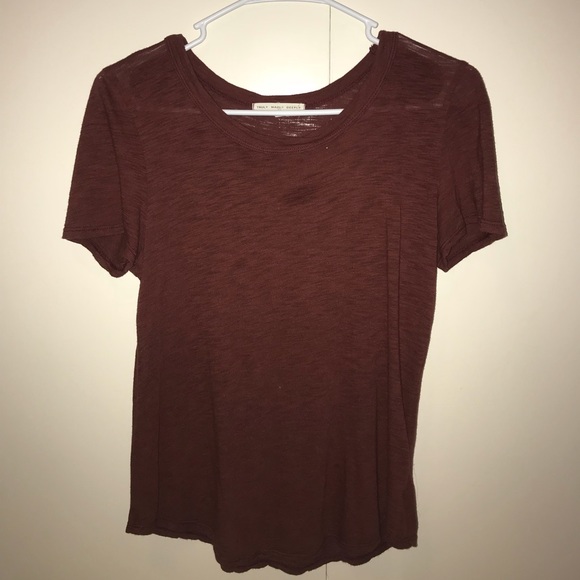 Urban Outfitters Tops - Urban Outfitters Truly Madly Deeply Tee Maroon